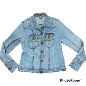 Vintage Z Cavaricci Denim Jacket Size M